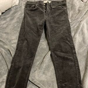 Charcoal grey H&M cords. Button fly.